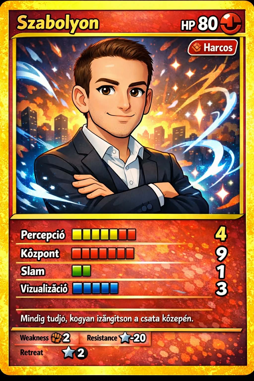 Portré a desszert- és szerverfelelős kollégáról